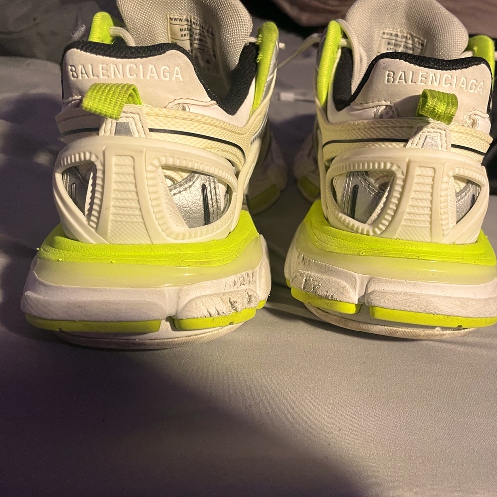 balenciaga white and green, real, no box.